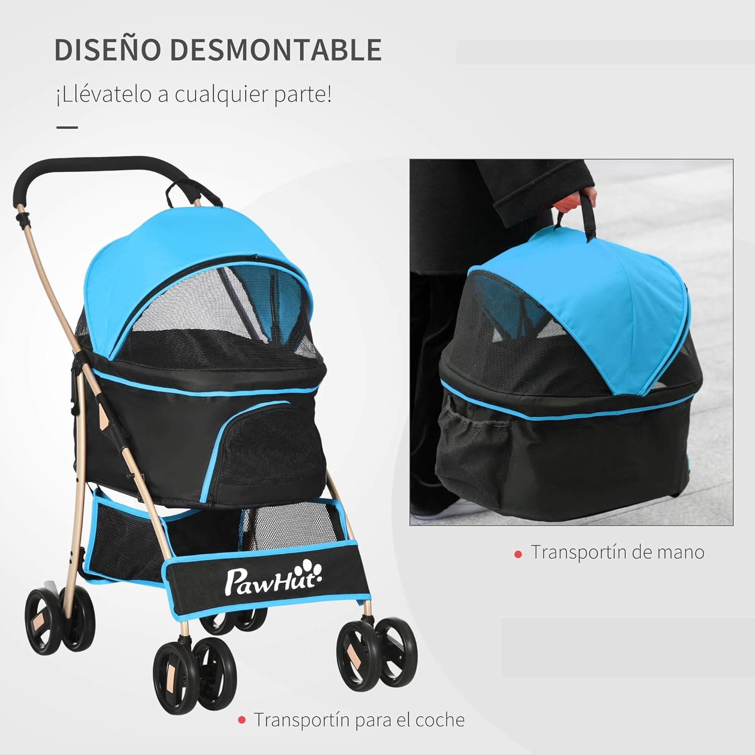 Carritos para Perros de Tres en Uno
