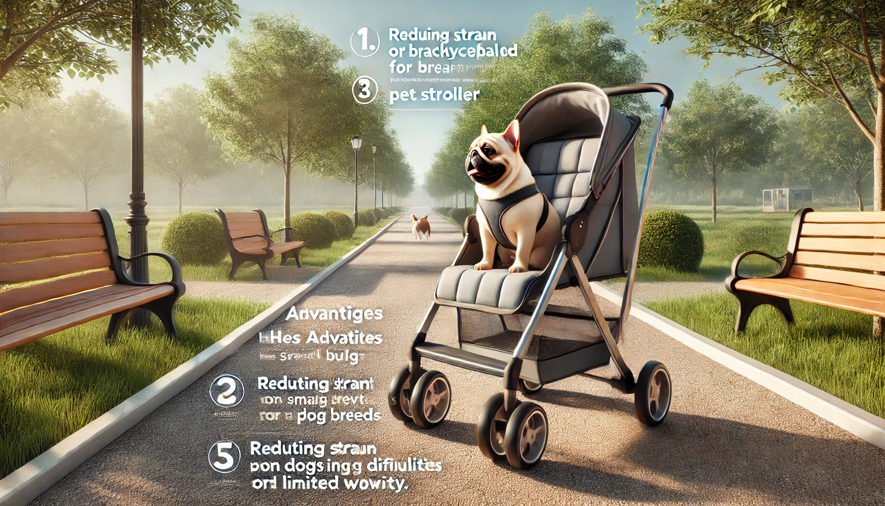 ¿Es recomendable usar un carrito de paseo para perros pequeños o razas braquicéfalas?