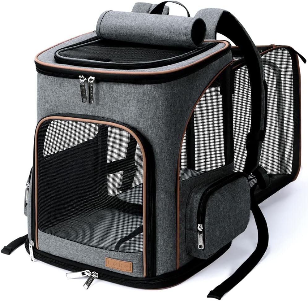 Lekesky Mochila Extensible para Gatos y Perros Pequeños: La Mejor Compañera para Aventuras con tu Mascota