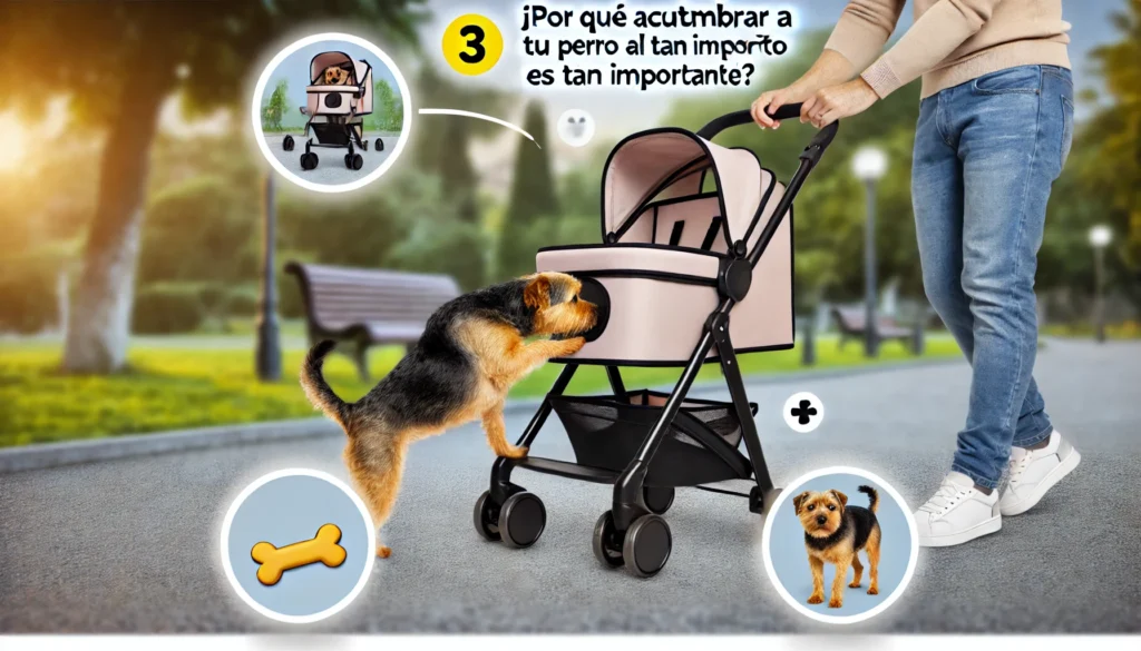 Acostumbra a tu perro al carrito de forma gradual
