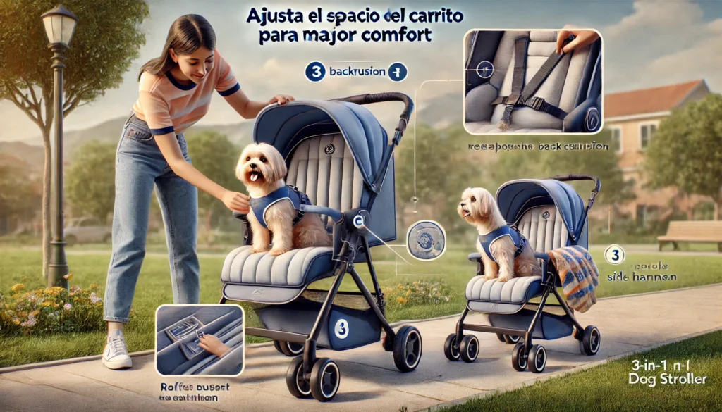 Ajusta el espacio del carrito para mayor confort